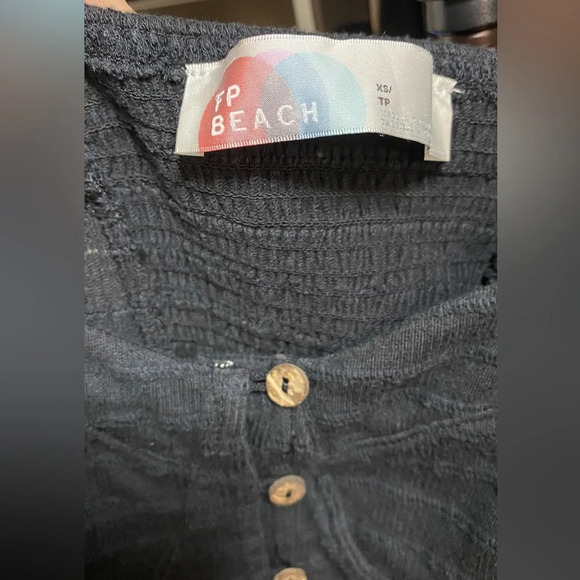 Free People Beach Black Lafayette Midi Dress Size XS - Picture 8 of 9